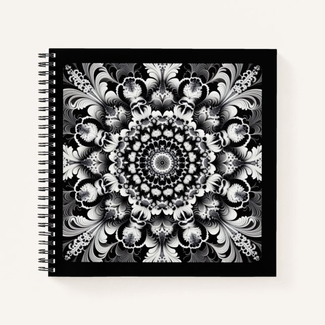 Black and White Bliss Notizbuch (Vorderseite)