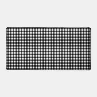 Black and white buffalo patterned desk mat schreibtischunterlage