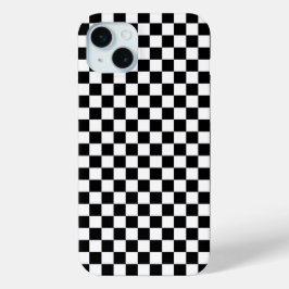 Black and white checkerboard pattern Case-Mate iPhone hülle