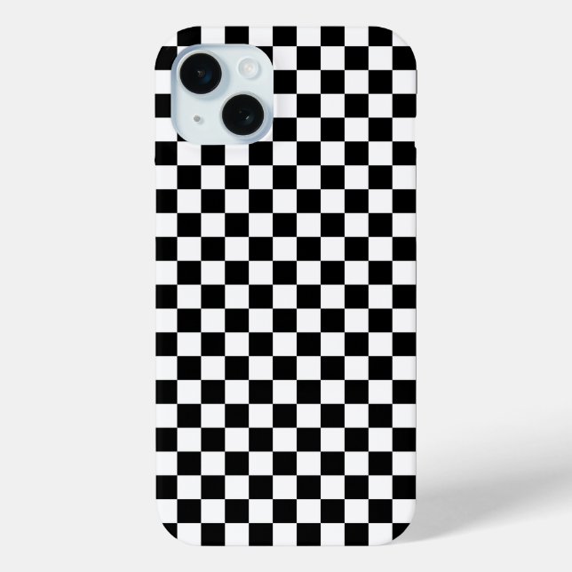 Black and white checkerboard pattern  Case-Mate iPhone hülle (Rückseite)
