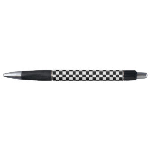Black and White Chess Pattern Kugelschreiber
