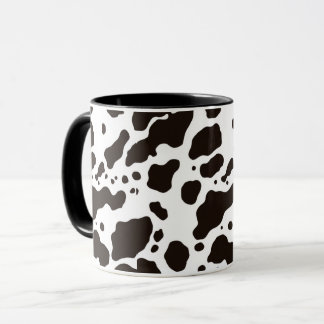 Black and White Cow Print Coffee Mug Tasse
