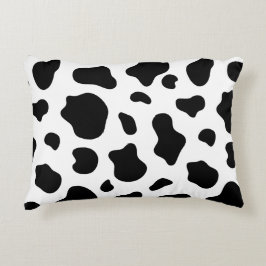Black and White Cow Print Pillow Decorative Farmho Dekokissen