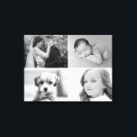Black and White Custom 4 Photos grid Leinwanddruck<br><div class="desc">Transform Walls into Memory Lanes: Black and White Custom 4-Photos Grid Canvas Print 🏡 Welcome to a simplified, elegant solution to creating a memory-rich gallery wall without the hustle of assorted picture frames - LD Design Loft's Black and White Custom 4-Photos Grid Canvas Print! Curate your moments and memories into...</div>