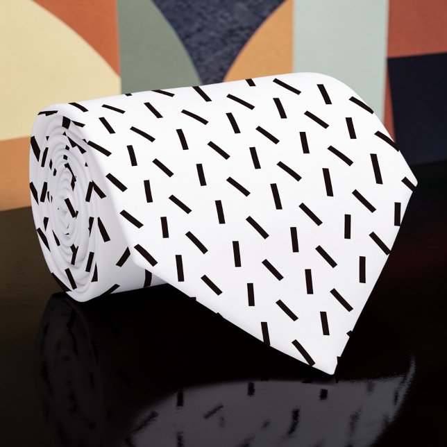 Black and White Custom Necktie Krawatte (Von Creator hochgeladen)