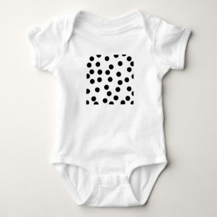 black_and_white_dalmatian_spot_pattern baby strampler