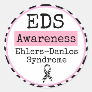 Black and White Ehlers-Danlos Syndrom EDS Sticker