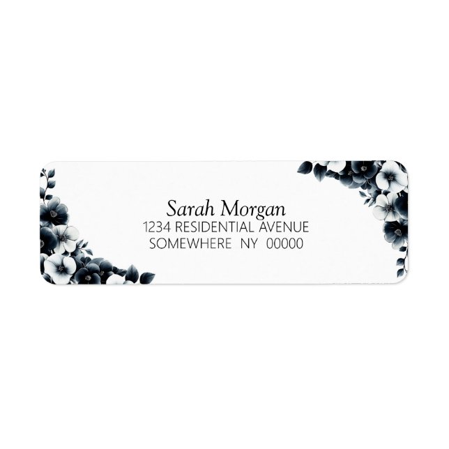Black and White Floral (Vorne)
