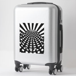 Black and White Geo Orb Aufkleber