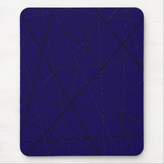 Black and white geometric pattern mousepad