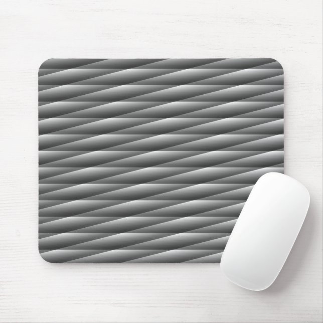Black and white geometrical pattern mousepad (Mit Mouse)