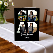 Black and White GRAD Photo Announcement