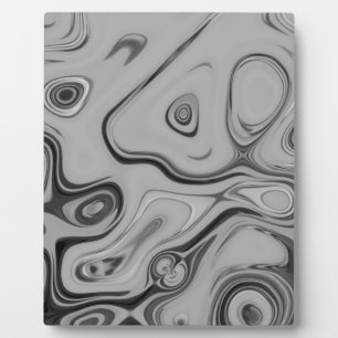 Black and White Granite Marble Color Art Design Fotoplatte