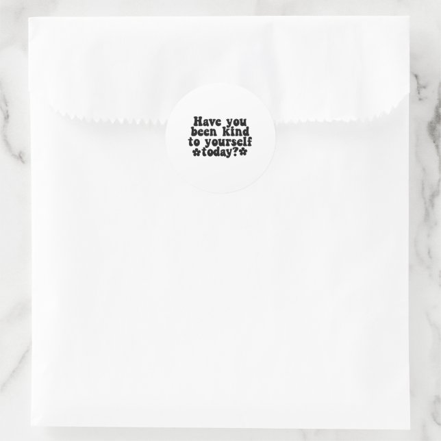 Black And White Kindness Quote Sticker (Tasche)