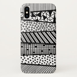 Black and white - modern pattern Case-Mate iPhone hülle