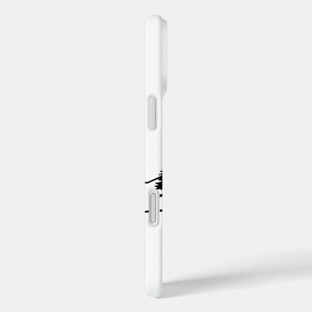 Black and White Mountain Phone Case (Rückseite / Rechts)