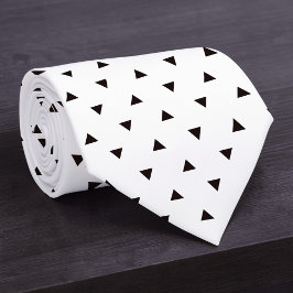 Black and White Pattern Custom Necktie Krawatte