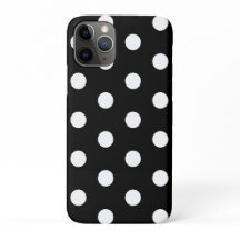 Black and White Polka Dot iPhone Case