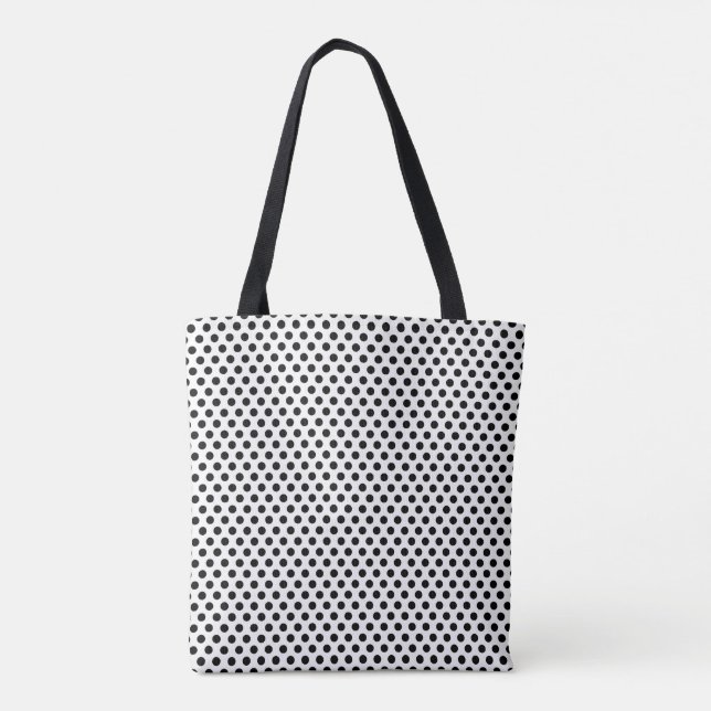 Black and White Polka Dot Print Dots (Rückseite)