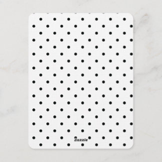 Black and White Polka dots wedding Invitation Einladung