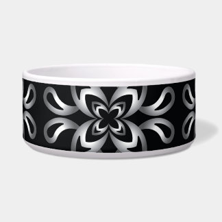 Black and white seamless pattern on  bowl napf