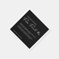 Black and White Simple Couple Fusion-Fakt Hochzeit