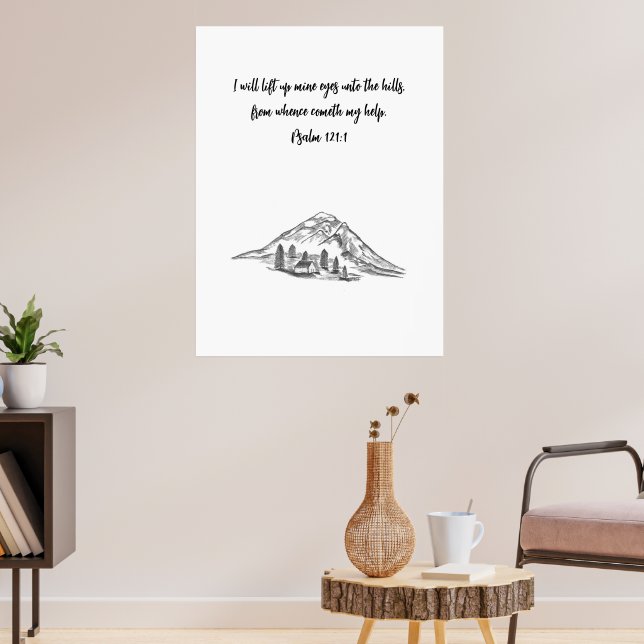 Black and White Sketches on Motto Poster (Wohnzimmer 3)