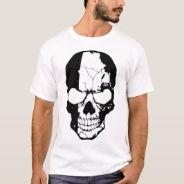 Black and White Skull  T-Shirt