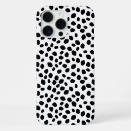Black and white spotty pattern IPhone case iPhone 16 Pro Max Hülle