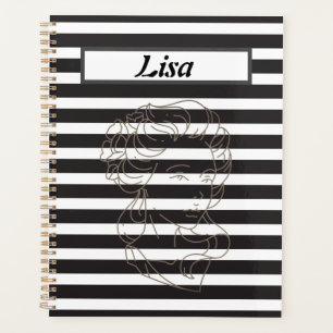 Black and White Stripe Planer