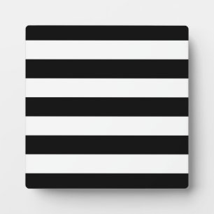 Black And White Stripes Stylish Fotoplatte