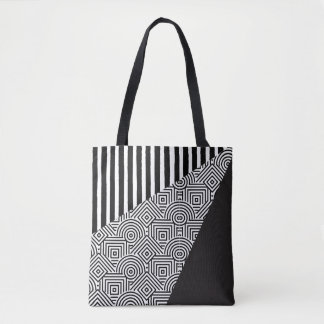 Black and White tote Bag