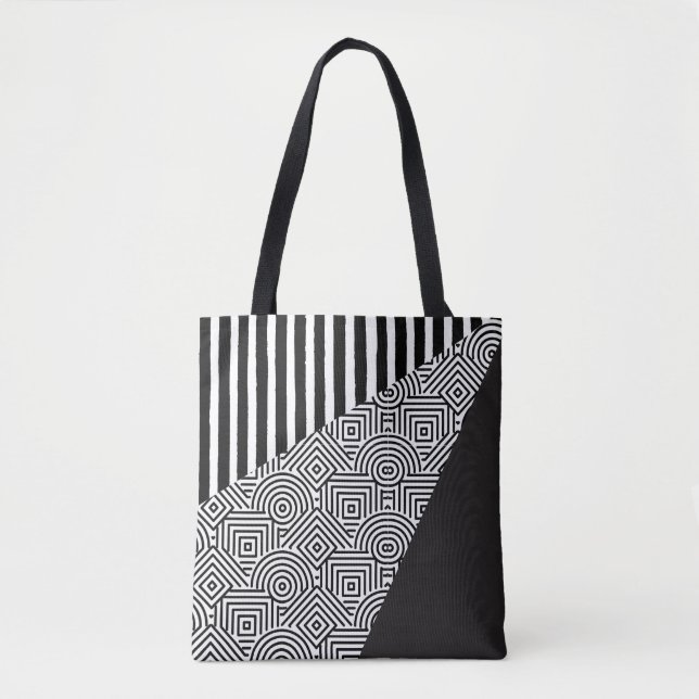 Black and White tote Bag (Vorderseite)