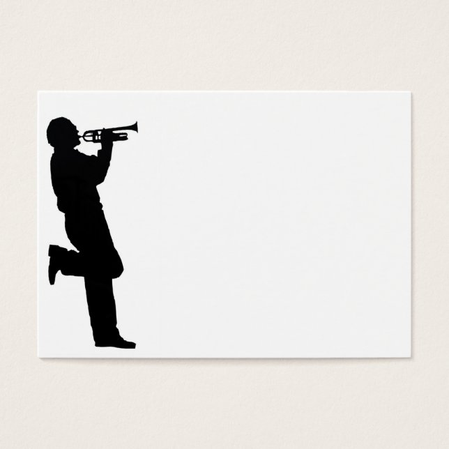 Black and White Trumpet Jazz Musician (Vorderseite)