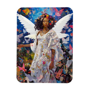 Black Angel Fantasy Art Magnet