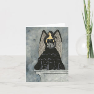 Black Angel Notecard Karte