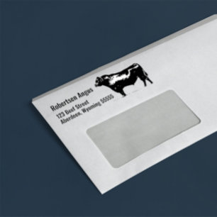Black Angus Bull Gummistempel
