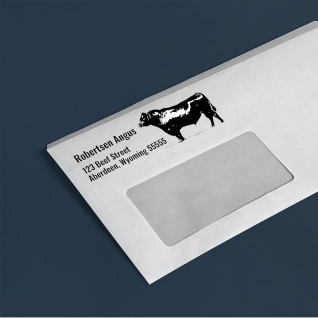 Black Angus Bull Gummistempel (Von Creator hochgeladen)