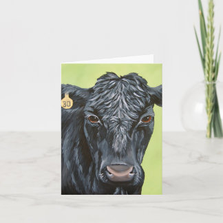 Black Angus Faltekarte Ankündigung