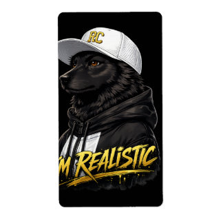 Black Anime Dog Streetwear Art | I'm Realistic