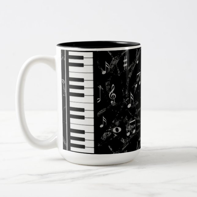 Black ans White Piano Music Tasse 2 (Links)
