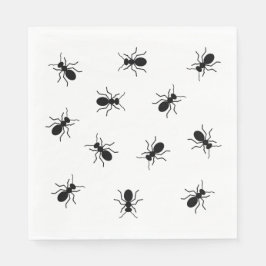Black Ants Backyard Cookout GRILLEN Funny Picnic Serviette
