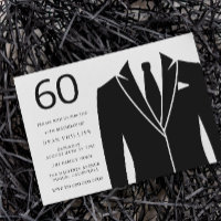 Black Anzug & Krawatte 60. Geburtstagsparty