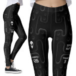 Black Astronaut Anzug für Weltraumforschung SciFi Leggings<br><div class="desc">Futuristische Leggings mit einem bestimmten robotischen Gefühl. Geben Sie Ihren Namen und Ihren Spaceship-Namen ein. Fügen Sie Ihre Crew hinzu und dann können Sie Ihr Raumschiff besteigen oder klubieren in einem Alien Nachtclub. Perfekte imaginäre,  Geschichten erzählen,  cosplay,  cyberpunk,  cyber goth Leggings.</div>