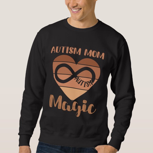 Black Autism Mom Of Autistic Son Kids Neurodiversi Sweatshirt (Vorderseite)