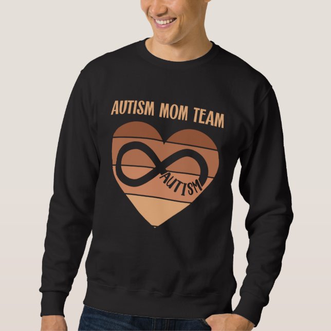Black Autism Mom Team Autistic Son Kid Neurodivers Sweatshirt (Vorderseite)