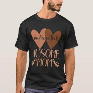 Black Autismus Mama Ausome Mama Autistisches Kind  T-Shirt