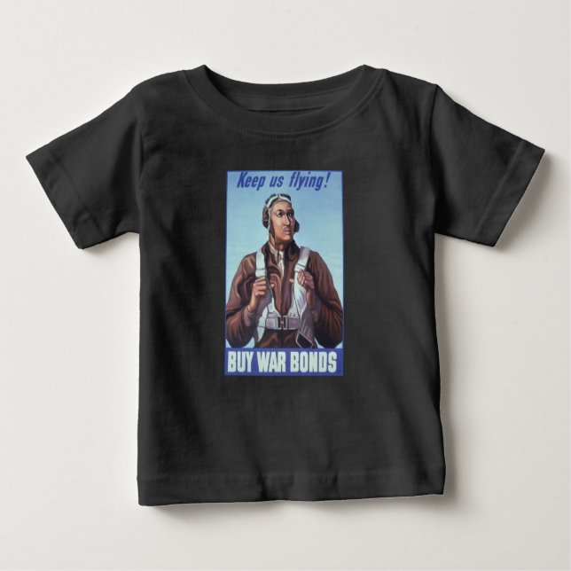 Black Aviators: Militärischer Kampfdienst der USA Baby T-shirt (Vorderseite)