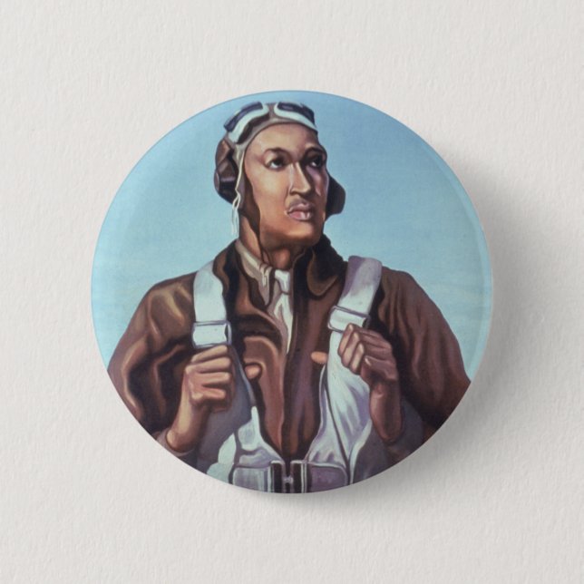 Black Aviators: Militärischer Kampfdienst der USA Button (Vorderseite)