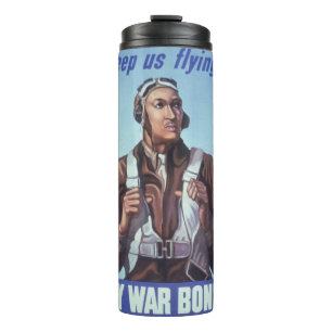 Black Aviators: Militärischer Kampfdienst der USA Thermosbecher